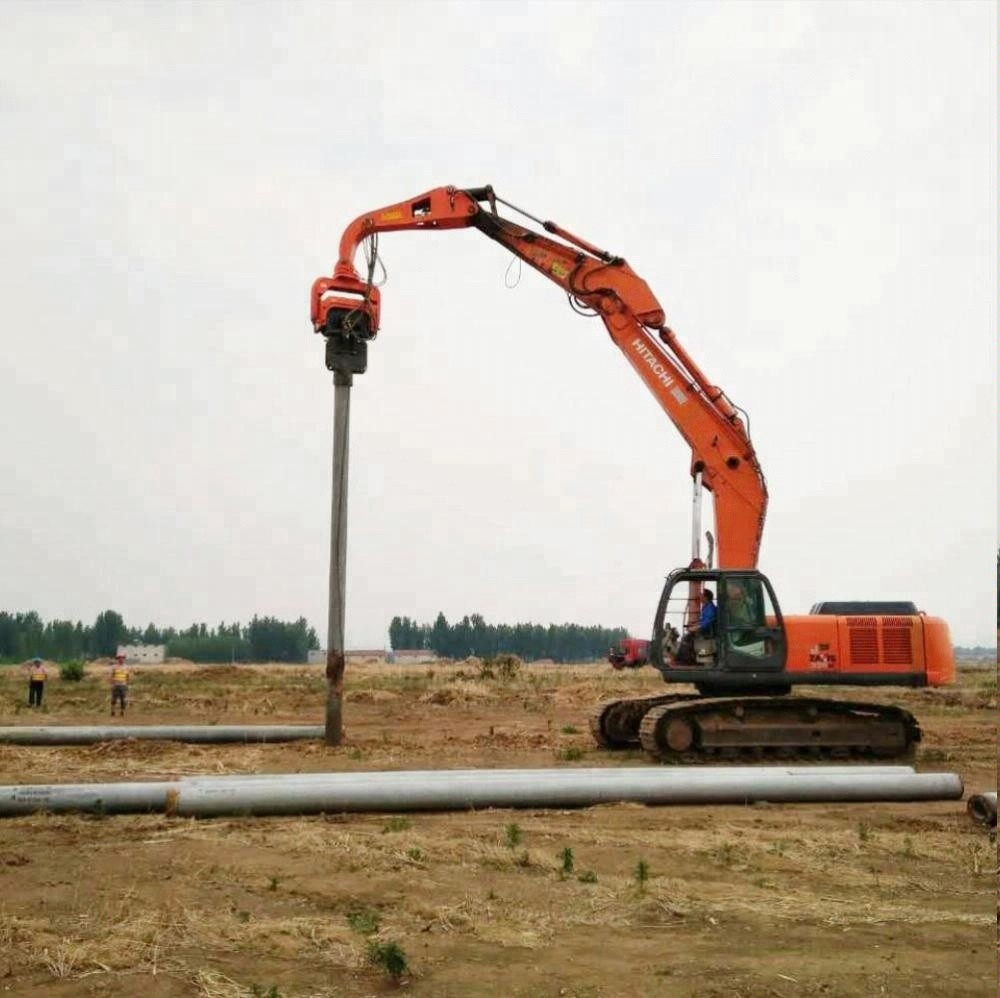 ভibrি হ্যামার স্ক্রু পাইল ড্রিলিং মেশিন যথোপযুক্ত 20-24T Excavator ভী 250D