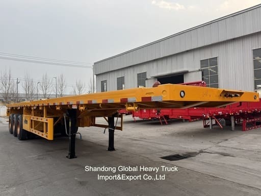 20FT/40FT/45FT 2/3/4 এক্সেল কনটেইনার / কার্গো ফ্ল্যাটবেড / প্ল্যাটফর্ম / ফ্ল্যাট ডেক সেমি ট্রাক ট্রেলার