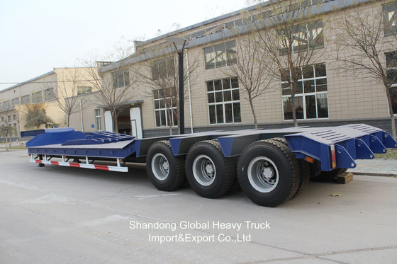 3 অক্ষ 40ton 13.45m Wabco BPW অক্ষ বায়ু সাসপেনশন ফ্ল্যাটবেড সেমি ট্রেলার