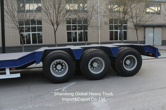 চ্যাসি ৬০ টন ৩ অক্ষ ২ অক্ষ Lowboy Lowbed Lowbed সেমি ট্রেলার