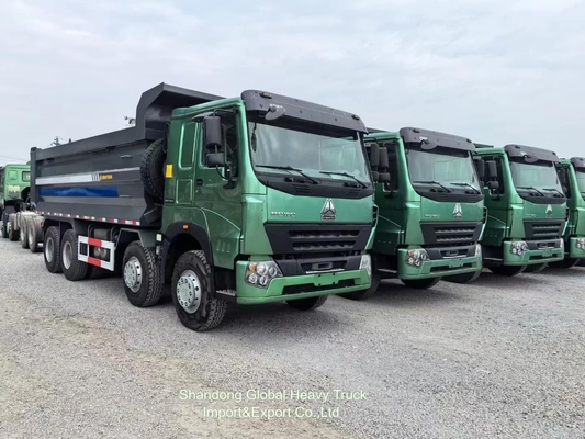 সিনোট্রাক হাও 50 টন ডাম্প ট্রাক 8x4 375hp ইউরো 2 ভারী দায়িত্ব নতুন এবং ব্যবহৃত ডাম্প ট্যাপার ট্রাক