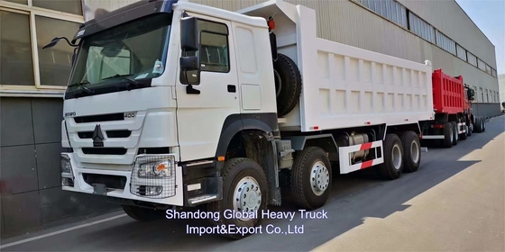 চাইনিজ সিনোট্রাক হাও 400hp টিপার 8x4 মিনি 60 টন ক্যান্টার নতুন ডাম্প ট্রাক