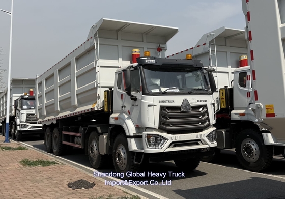 চাইনিজ সিনোট্রাক হাও 400hp টিপার 8x4 মিনি 60 টন ক্যান্টার নতুন ডাম্প ট্রাক