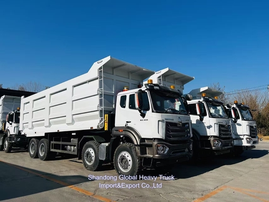 সিনোট্রাক হাও 50 টন ডাম্প ট্রাক 8x4 375hp ইউরো 2 ভারী দায়িত্ব নতুন এবং ব্যবহৃত ডাম্প ট্যাপার ট্রাক