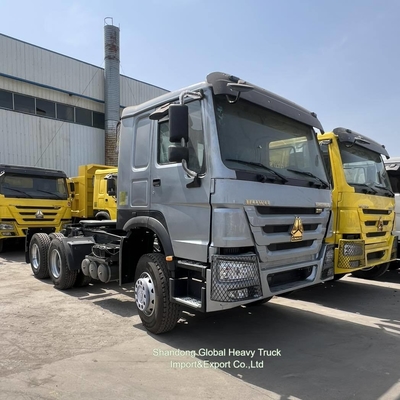 সিনোট্রুক HOWO নতুন / ব্যবহৃত 371HP ইউরো 2 6X4 Rhd ডান হাতের ড্রাইভ ট্রাক ট্রেলার হেড ট্র্যাক্টর ট্রাক