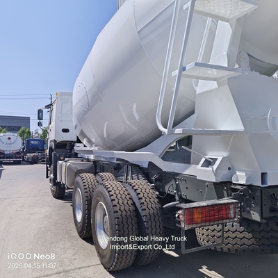 মিশ্রণ মেশিন 10 চাকা HOWO 6X4 8cbm 9cbm 371HP কংক্রিট মিক্সার ট্রাক