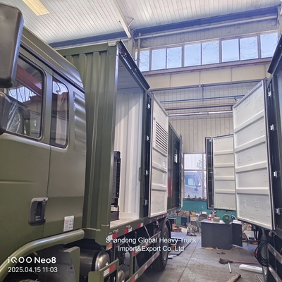 চীন সিনোট্রাক HOWO 4X2 6X4 ভারী ক্যারিয়ার ফ্রিজার কুলিং কার্গো বক্স ট্রাক