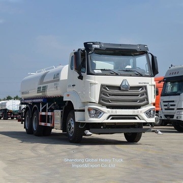 সিনোট্রুক HOWO 6X4 ওয়াটার ট্যাঙ্কার ট্রাক 18000L 20000L 20tons ওয়াটার স্প্রেিং স্প্রিংলার ট্যাংকার ট্রাক