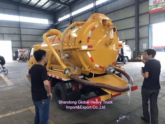 ডংফেং HOWO 4 × 2 নিকাশী জল শোষণ ট্রাক 12m3 ট্যাঙ্ক ক্ষমতা এবং কার্যকর স্ল্যাড অপসারণের জন্য 190HP ইঞ্জিন সহ