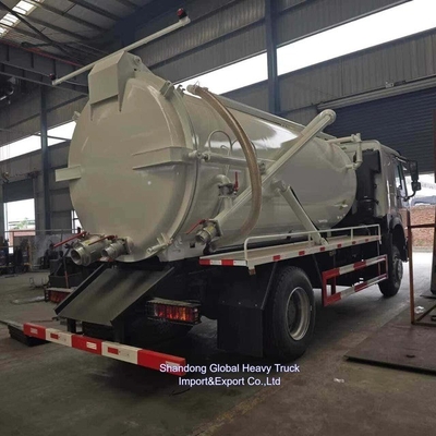 18cbm 20cbm ভ্যাকুয়াম স্যানিটেশন ট্রাক 4 * 2 সাকশন স্যানিটেশন ট্রাক 6 * 4 বড় ক্যাপাসিটি ট্রাক