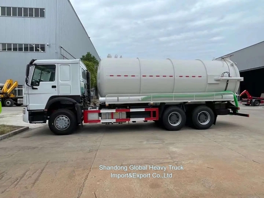 সিনোট্রুক HOWO 6X4 20cbm নিকাশী স্তন্যপান ভ্যাকুয়াম ট্যাঙ্ক ট্রাক
