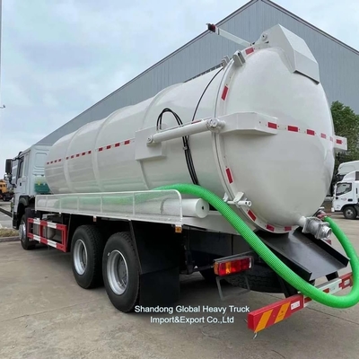 সিনোট্রুক HOWO 6X4 20cbm নিকাশী স্তন্যপান ভ্যাকুয়াম ট্যাঙ্ক ট্রাক