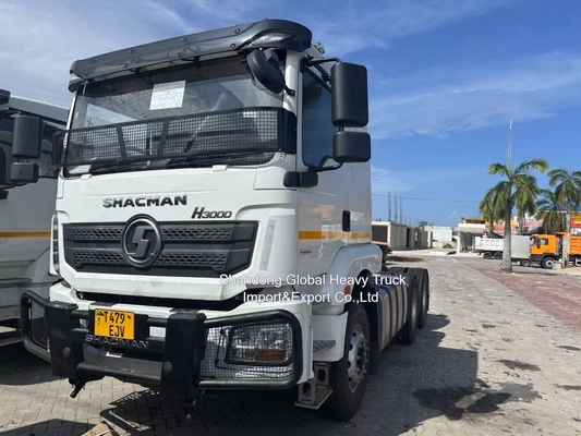 6X4 বাম ড্রাইভ বা ডান হাত ড্রাইভ 380HP শ্যাকম্যান F3000 ট্র্যাক্টর ট্রেলার ব্যবহৃত ট্র্যাক্টর হেড ট্রাক