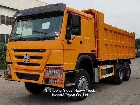 ভাল মানের 371HP 375HP 6*4 10 চাকা ব্যবহৃত HOWO ডাম্প ট্রাক আফ্রিকান বাজারের জন্য ট্যাপার ট্রাক