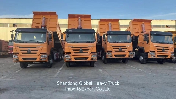 ভাল মানের 371HP 375HP 6*4 10 চাকা ব্যবহৃত HOWO ডাম্প ট্রাক আফ্রিকান বাজারের জন্য ট্যাপার ট্রাক