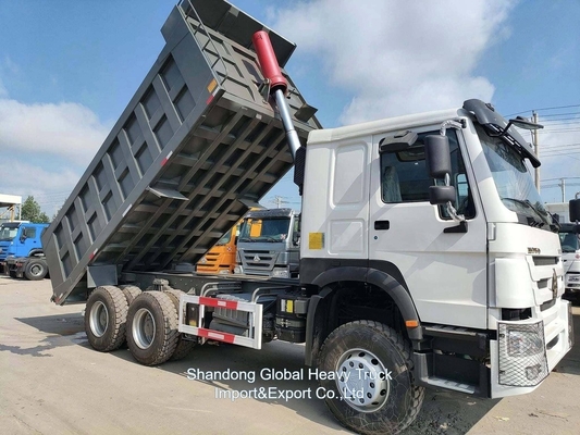 ব্যবহৃত ভারী ডাম্পার ট্রাক 6 * 4 375HP সিনোট্রাক HOWO ট্যাপার ট্রাক ডাম্প ট্রাক