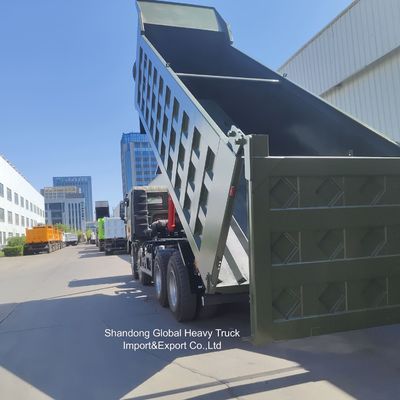 শ্যাকম্যান এফ 3000 ভারী দায়িত্ব ডাম্প ট্রাক 380 এইচপি ইঞ্জিন এবং 50 টন লোড ক্ষমতা জন্য 8x4 ড্রাইভ সঙ্গে