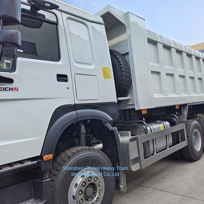 12 চাকা সিনোট্রাক 40-60 টন ব্যবহৃত HOWO 8X4 371HP 375HP 380HP ডিজেল ট্রাক ডান হাত ড্রাইভ ডাম্প ট্রাক
