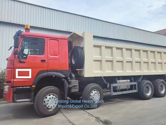 HOWO ৭ ৮X৪ ৩৭1HP টিপার সংস্কার করা সিনোট্রাক HOWO ডাম্প ট্রাক ৩৭1HP ১২ টায়ার
