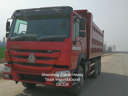 সেকেন্ড হাও রেড কালার 380hp/400hp ডাম্প ট্রাক স্টক ইন