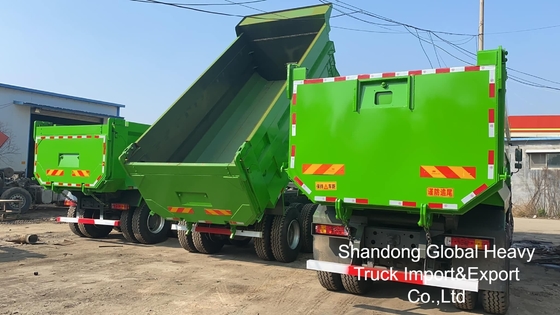 সেকেন্ড হ্যান্ড সিনোট্রাক HOWO 6X4/8X4 A7/T7 10/12 হুইলার 371hp 18-25cbm ভারী দায়িত্ব Tipper ডাম্প ট্রাক