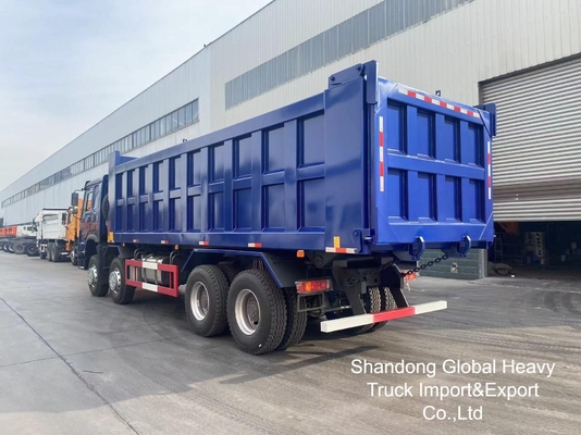 চীন সিনোট্রুক HOWO ব্যবহৃত 371/375HP 8X4 ডান হাত ড্রাইভ মিনি ডাম্প ট্রাক স্টক