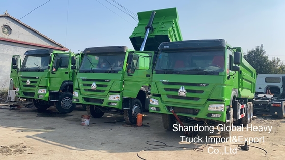 সেকেন্ড হ্যান্ড সিনোট্রাক HOWO 6X4/8X4 A7/T7 10/12 হুইলার 371hp 18-25cbm ভারী দায়িত্ব Tipper ডাম্প ট্রাক