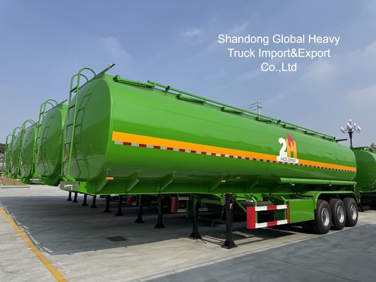3 অক্ষ 45000L ডিজেল পেট্রল ট্যাঙ্কার সেমি ট্রেলার ভারী দায়িত্ব