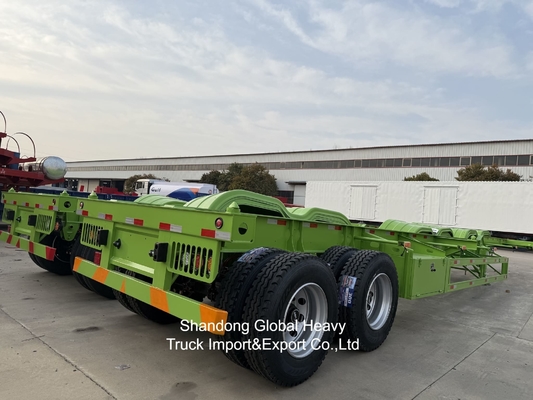 Heavy Duty 50ton 2axles Lowbed Semi Trailer for Heavy Construction Equipment Transport