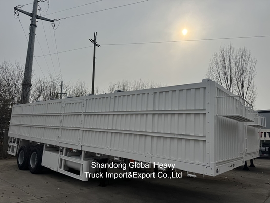 3 Axle Side Wall Semi Trailer with High Loading Capacity Corrosion Resistance and Customizable Side Wall for Heavy Cargo Transport
