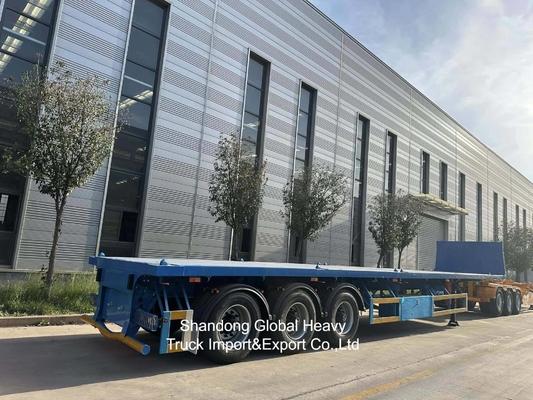 30 Ton 40FT 60 Tons Lowbed Semi Trailer Heavy Duty Lowboy Semi Trailer for Heavy Equipment Transport