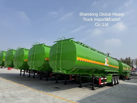 3 অক্ষ 45000L ডিজেল পেট্রল ট্যাঙ্কার সেমি ট্রেলার ভারী দায়িত্ব