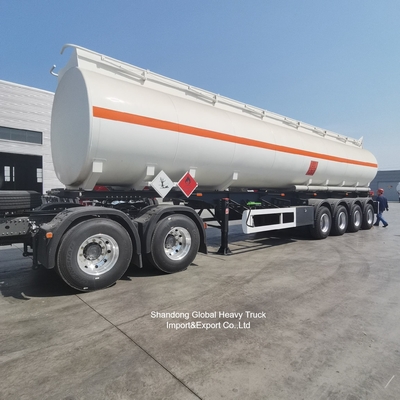 3 অক্ষ কার্বন ইস্পাত Q345B 45000L জ্বালানী ট্যাঙ্কার অর্ধ-ট্রেলার