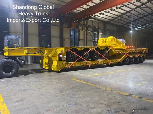 40FT ভারী ডিউটি ট্রাই-অ্যাক্সেল ফ্ল্যাটবেড সেমি ট্রেলার - ইসিই, সিই সার্টিফাইড