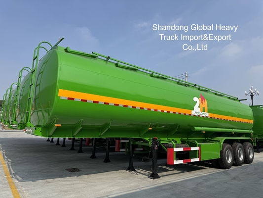 3 অক্ষ 45000L ডিজেল পেট্রল ট্যাঙ্কার সেমি ট্রেলার ভারী দায়িত্ব