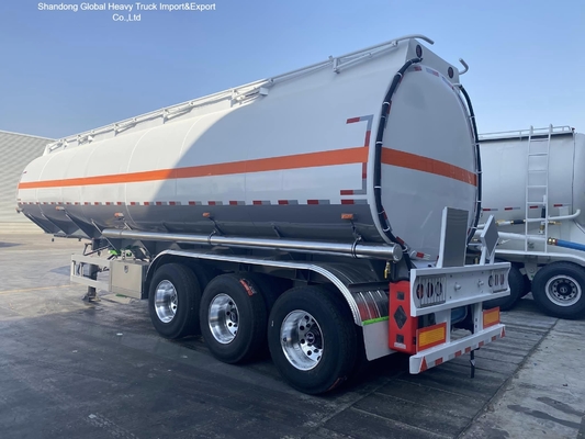 3-অক্ষ 45000L ডিজেল পেট্রোল ট্যাঙ্কার আধা ট্রেলার ABS ব্রেক সহ
