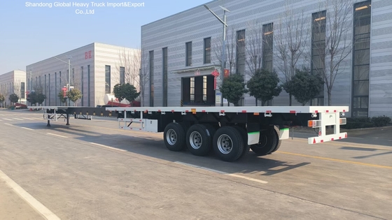 নির্মাণের জন্য 3 অক্ষের লোবেড সেমি ট্রেলার 40FT 60T ভারী দায়িত্ব