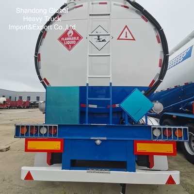 3-অক্ষ 45000L ডিজেল পেট্রোল ট্যাঙ্কার আধা ট্রেলার ABS ব্রেক সহ