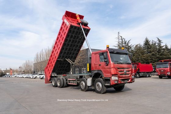 HOWO 8x4 400HP ডাম্প ট্রাক 45T ক্ষমতা ভারী দায়িত্ব খনির