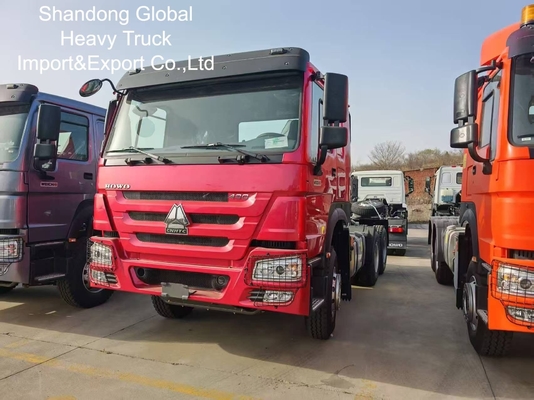 HOWO ৬x৪ ট্রাক্টর ট্রাক, ৪০০এইচপি ডিজেল ম্যানুয়াল ট্রান্সমিশন