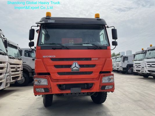 HOWO-7 8x4 12.00R20 টায়ার 400L জ্বালানী ট্যাঙ্ক এবং 8600 × 2300 × 1500 মিমি কার্গো বক্স সহ ভারী দায়িত্ব ডাম্পিং ট্রাক