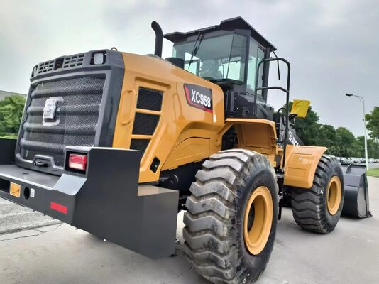 এক্সসিএমজি এক্সসি 958 5 টন হুইল লোডার 162kw শক্তির সাথে ভারী দায়িত্ব নির্মাণ এবং quarry কাজের জন্য