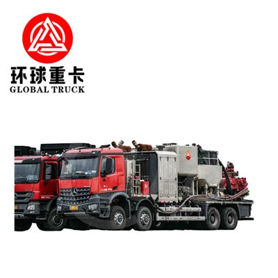 8×6 Drive Wheel Oilfield Fracturing Truck with 1697L/Min Maximum Plunger Pump Displacement and Euro 6 Emission Standard