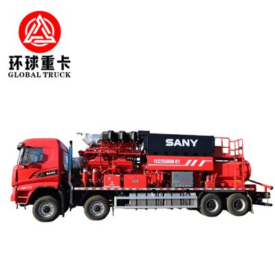 ২৮০০ এইচপি অয়েলফিল্ড ফ্রেকচারিং ইউনিট ট্রাক ৮x৬ ড্রাইভ কনফিগারেশন এবং তেল খননের জন্য উচ্চ চাপের প্লঞ্জার পাম্প সহ