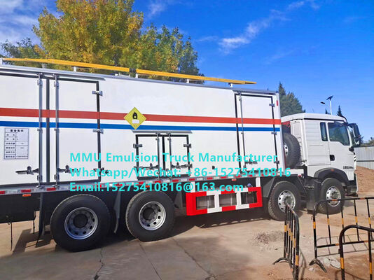Good quality smart HOWO 15T BCRH-15 on-site mixing and charging emulsion truck bulk explosive loading truck Mongolia Mining Blast service Kazakhstan Uzbekistan Indonesia Congo DRC GUINEE Tanzania MMU