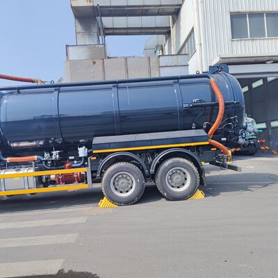 HOWO 15CBM 266HP ইঞ্জিন এবং সেপটিক ট্যাঙ্ক পরিষ্কারের জন্য 6 × 4 ড্রাইভ সহ ভ্যাকুয়াম নিকাশী শোষণ ট্রাক