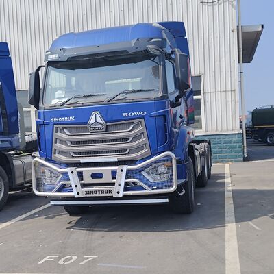 HOWO NX 6 × 4 ট্যাক্টর ট্রাক 420HP ডিজেল ইঞ্জিনের সাথে ভারী দায়িত্বের ম্যানুয়াল ট্রান্সমিশন এবং খনির জন্য শক্তিশালী চ্যাসি