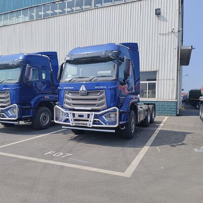 HOWO NX 6 × 4 ট্র্যাক্টর ট্রাক 380HP ইঞ্জিন এবং ভারী পণ্য পরিবহন জন্য ভারী দায়িত্ব ফ্রেম সঙ্গে