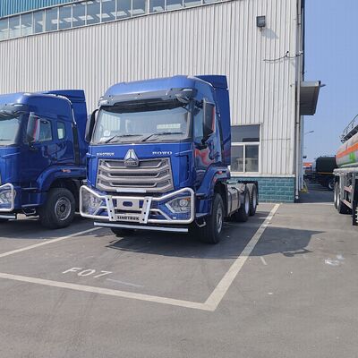 HOWO NX 6 × 4 ট্র্যাক্টর ট্রাক 380HP ইঞ্জিন এবং ভারী পণ্য পরিবহন জন্য ভারী দায়িত্ব ফ্রেম সঙ্গে