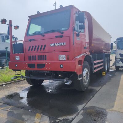 20T পেলোড সহ Shantui 6×4 জলের ট্যাঙ্ক ট্রাক এবং খনির ধুলো দমনের জন্য উচ্চ-শক্তি কার্বন ইস্পাত ট্যাঙ্ক